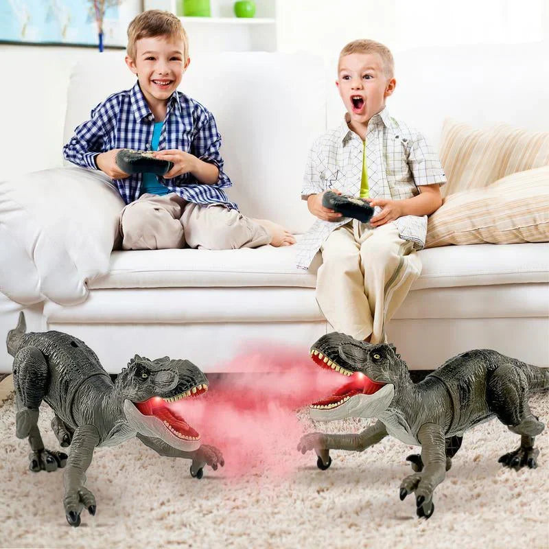 Bestuurbare Prehistorische Speeldino met Mistfunctie – Bewegende Robot Dino voor Kinderen – Oplaadbaar met Afstandsbediening – Dinosaurus Speelgoed met Geluid en Lichteffecten