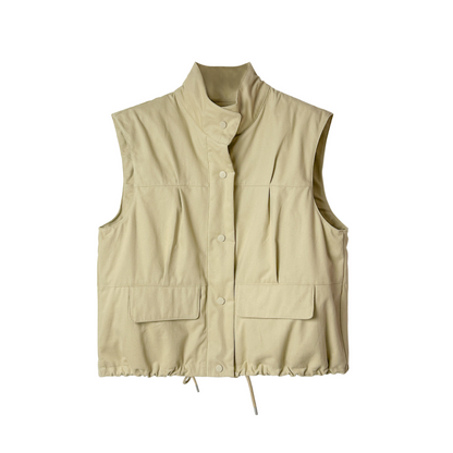 Donzen Vest Gewatteerd Comfortabel Warmer Voorjaarsjas