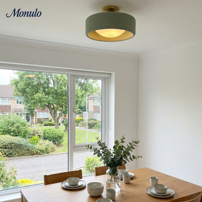 Porseleinen Plafondlamp met Strakke Montage – Moderne Lage Profiellamp Keramiek Opbouwverlichting