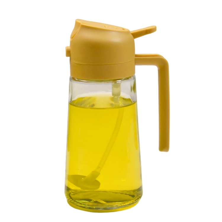 Oliespray Fles met Verstuiver 470ml Groen Geel Wit Zwart Keuken Koken Gezond Bakken Grillen Olijfolie Doseren Bespaart Olie