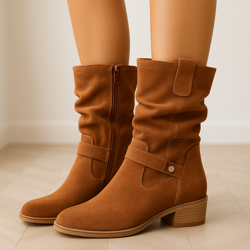 Suede Laarsjes Modieus Comfortabel voor Vrouwen