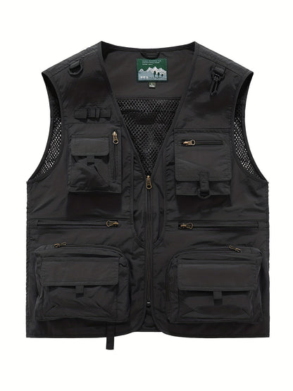 Dunne Heren Gilet met Ritszakken