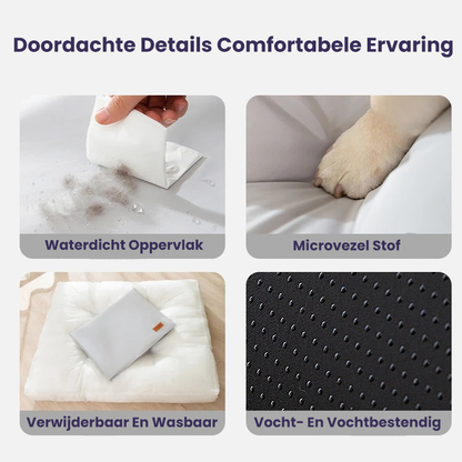 Orthopedisch Hondenkussen Waterafstotend Memory Foam Rustbed voor Gewrichten en Spieren Antislip Wasbare Hoes