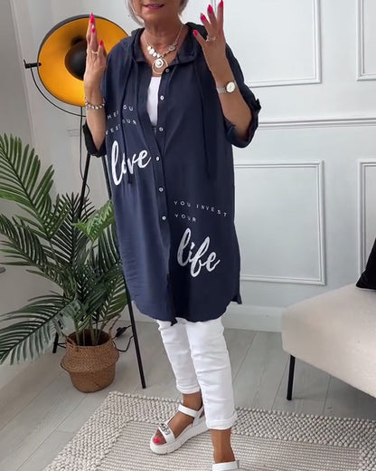 Olivia | Zachte Sweatshirt Met Capuchon Love Life - StudioMarella