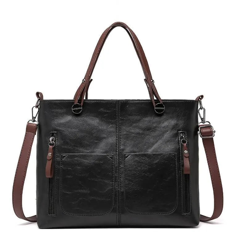 Leren Handtas voor Dames Vintage Stijl Duurzaam