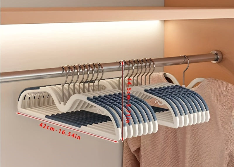 Ruimtebesparende Kledinghangers Antislip Draaibare Haak Compacte Garderobe Organisatie Korte Hals Hangertjes Set Slimdoorns voor Shirts Jurken Blouses Overhemden