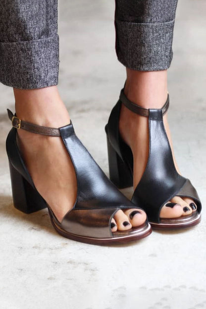 Dames Elegante Avondsandalen Open Hak