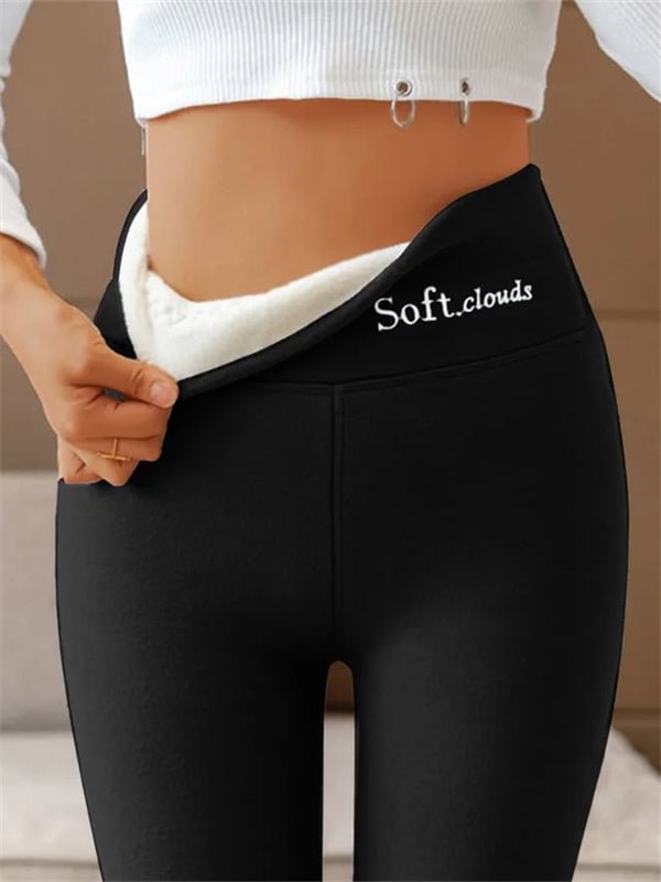 Dames Legging High Waist Fleece Zacht Comfortabel