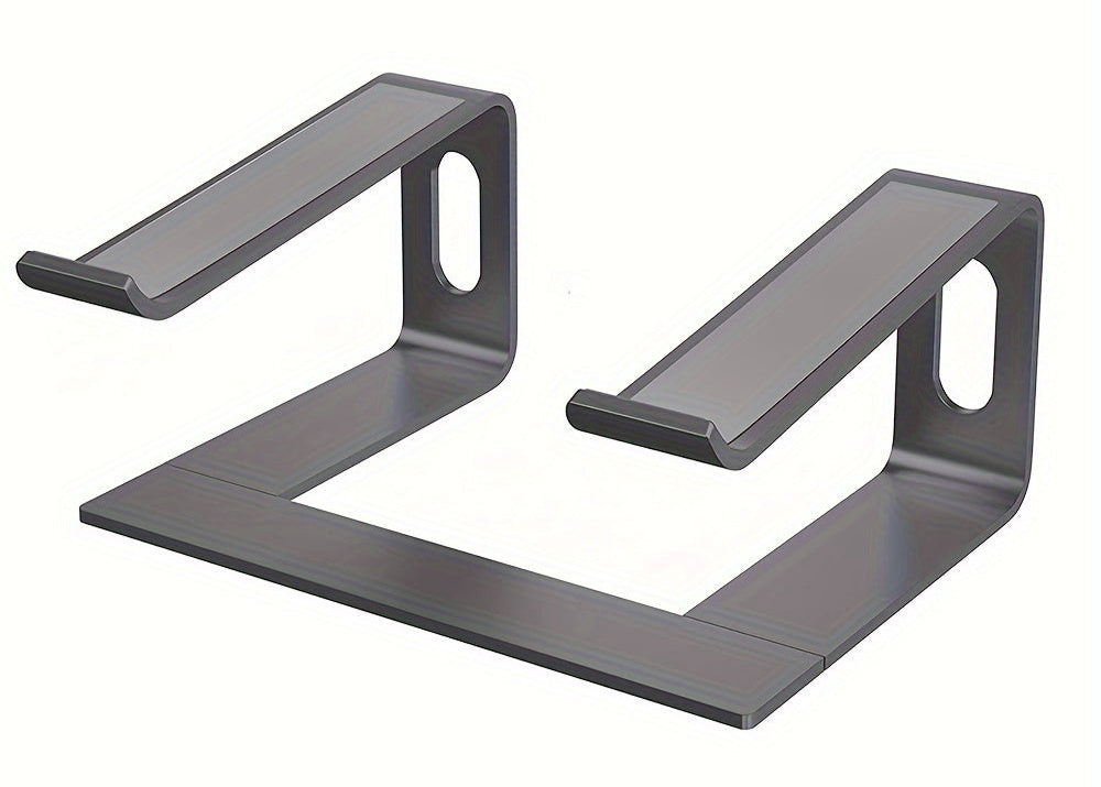 Aluminium laptopstandaard met ergonomisch ontwerp en ventilatie voor bureau en thuiswerken