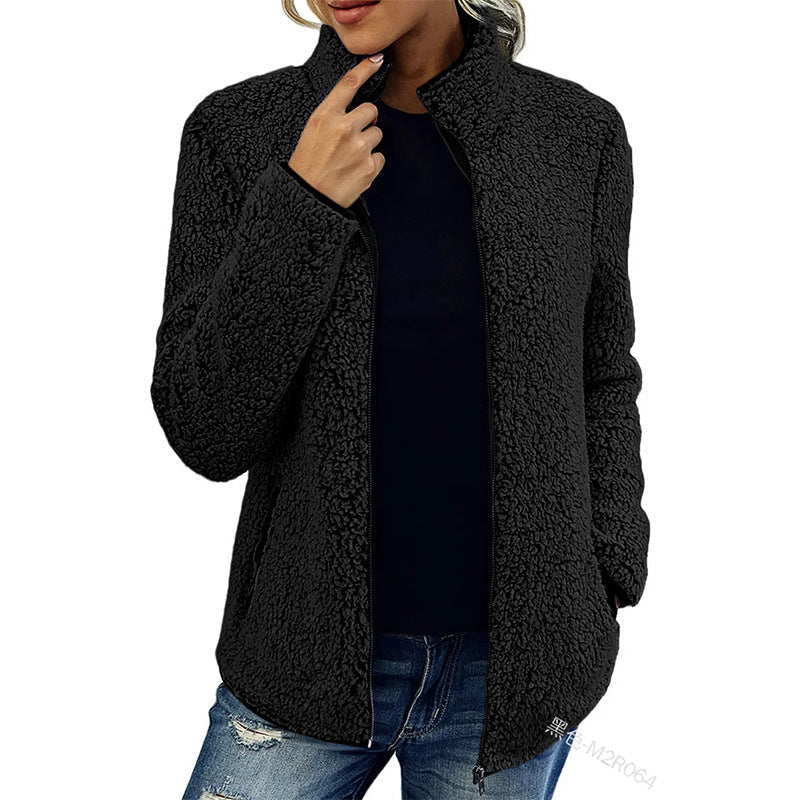 Dames Fleece Jas Warm en Waterdicht met Rits