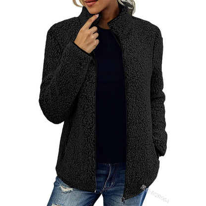 Dames Fleece Jas Warm en Waterdicht met Rits