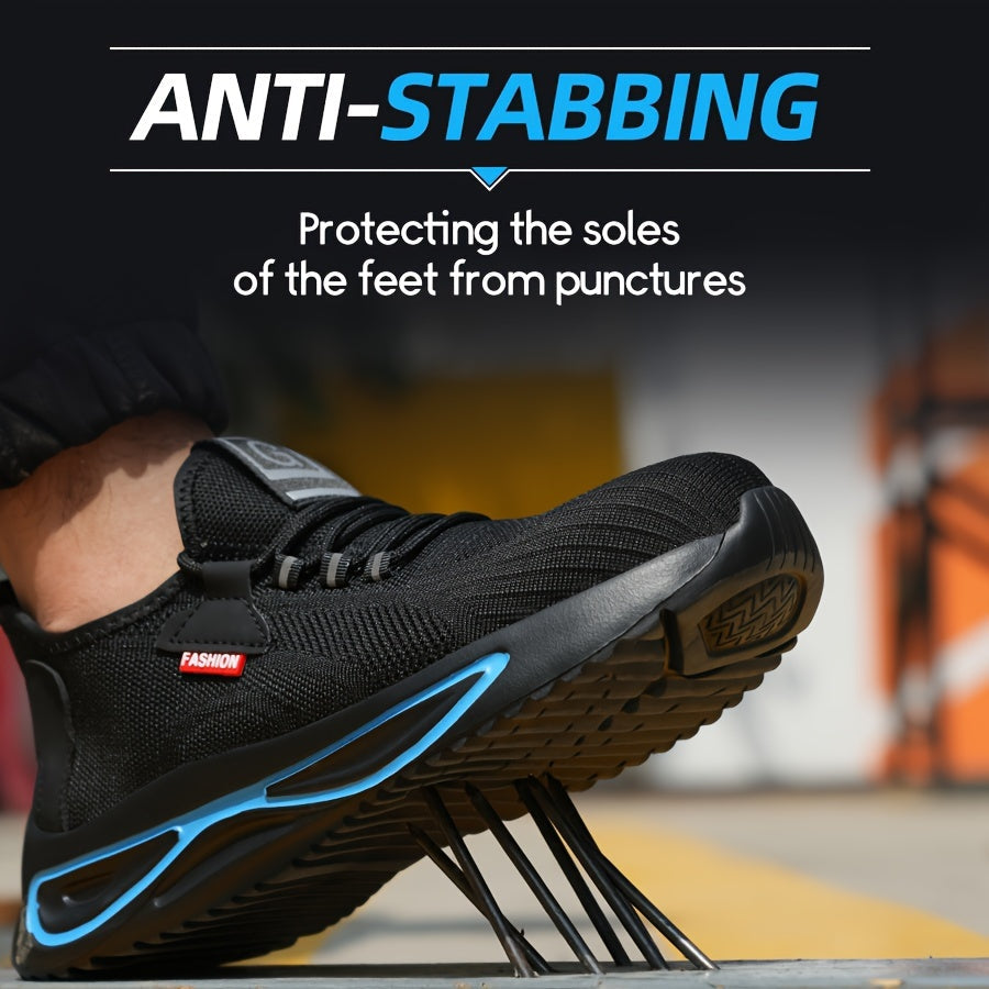 Werkschoenen voor Heren – Lichtgewicht met Stalen Neus en Antislip Zool