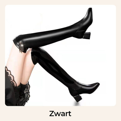 Comfortabele Elastische Winterlaarzen met Warme Voering voor Dames