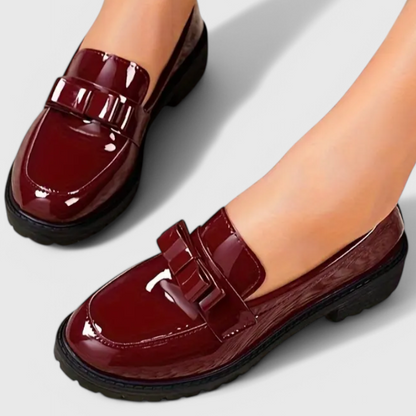 Dames Loafers Met Strikdetail Elegant