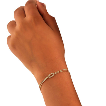 Dames Armband Roestvrij Staal Liefdesknoop Elegante Simpelheid