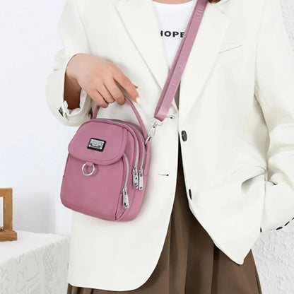 Klein Leer Crossbodytasje voor Vrouw
