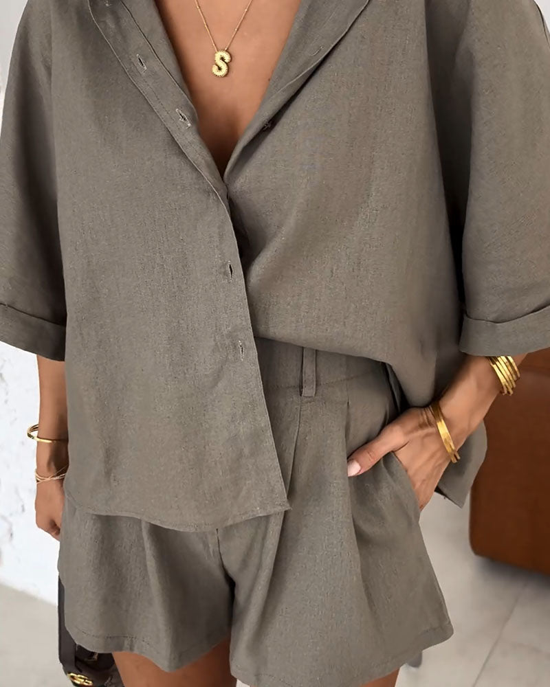 Dames Zomerset Luchtige Blouse Broek Set