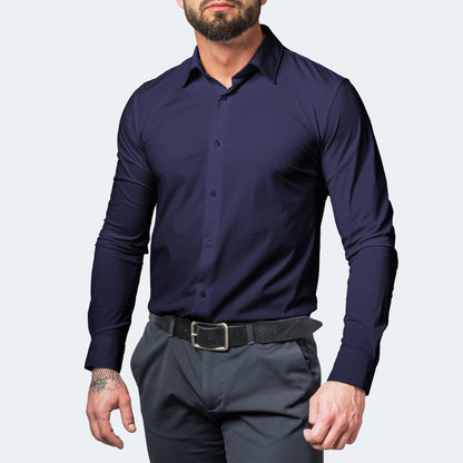 Heren Overhemd Wit Stretch Streekvrij Formal