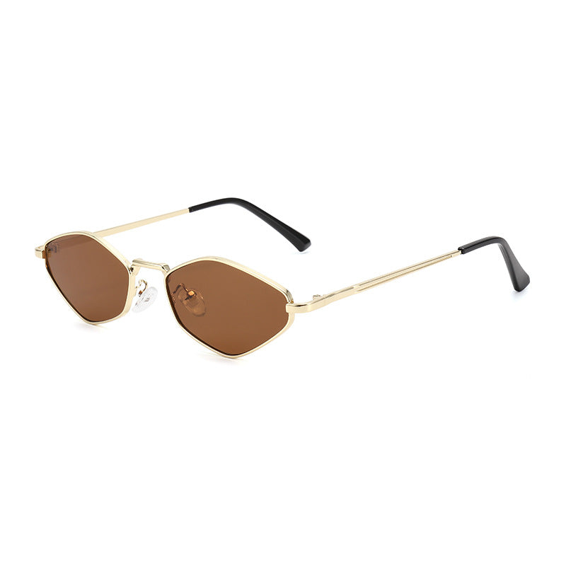 Dames Zonnebril Cat Eye Slank Metaal Montuur