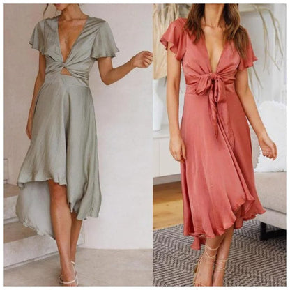 Midi Jurk Elegante Filippa Voor Vrouw