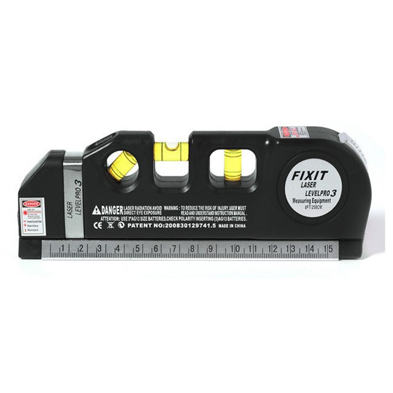 4-in-1 Multifunctioneel Lasermeetapparaat met Rolmaat en Waterpas – Precisie Meetgereedschap voor Doe-Het-Zelvers en Professionals