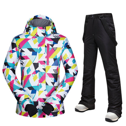 Dames Ski Pak Waterdicht 2-Delig Modern Design