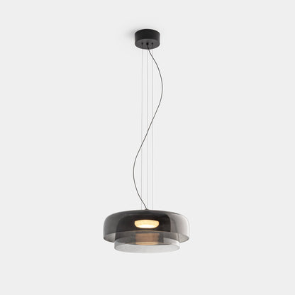 Hanglamp Glas Nordisch Design Gelaagd 1 2 3 Niveaus Oranje Groen Grijs Eetkamer Keuken Woonkamer Pendellamp Warm Licht LED Verstelbaar