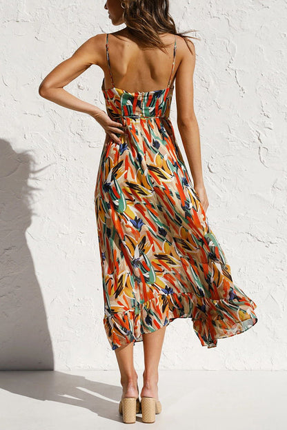 Vrouwen Zomerjurk Midi Veelkleurig Jurk Zomerkleding