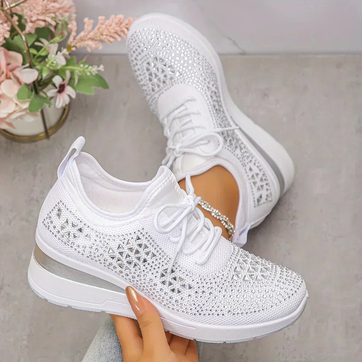 Dames Comfortabele Sneakers Met Stevige Pasvorm