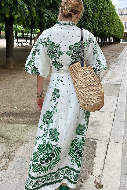 Isabella Jurk Lange Mouwen Maxi Zwart