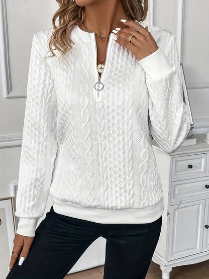Dames Trui met Rits – Zachte Sweater voor Elke Dag