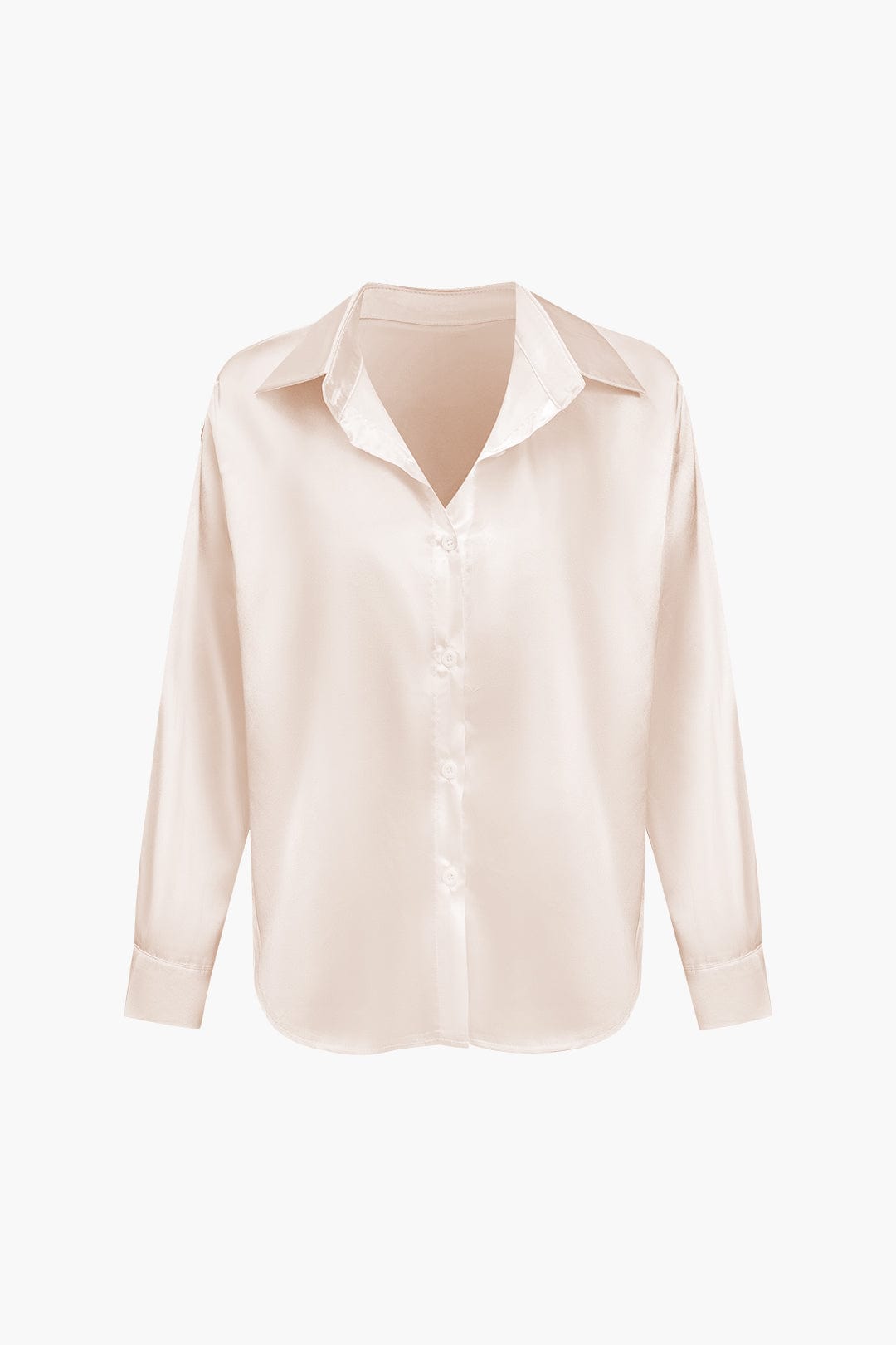Vrouwelijke Blouse van Satijn Lang Mouw Elegant Model