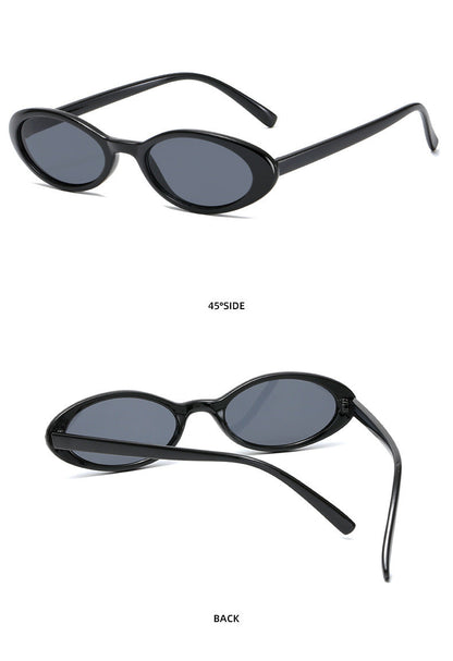 Dames Zonnebril Ovaal met Druppel Details Retro Look