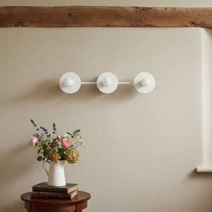 Metalen Wandlamp met Bolvormige Glazen Kappen 3-Lichts Badkamerverlichting Mat Groen