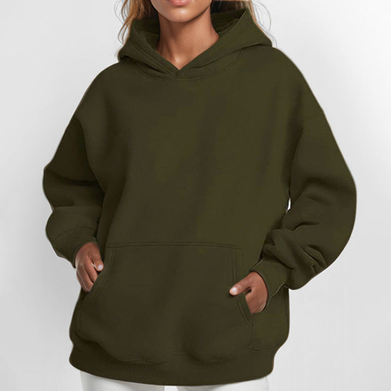 Dames Hoodie Zacht en Casual met Kangaroo Zakken Oversized
