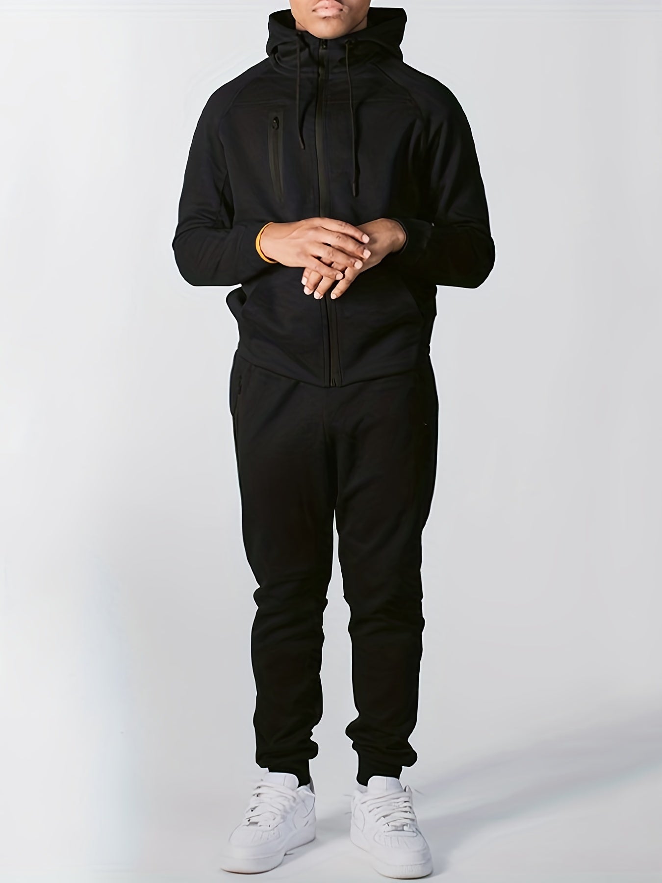 Lange Mouw Hoodie Stretch voor Heren en Dames