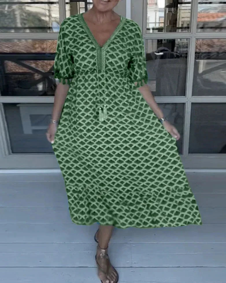 Kleurrijke Elegante Jurk Giana