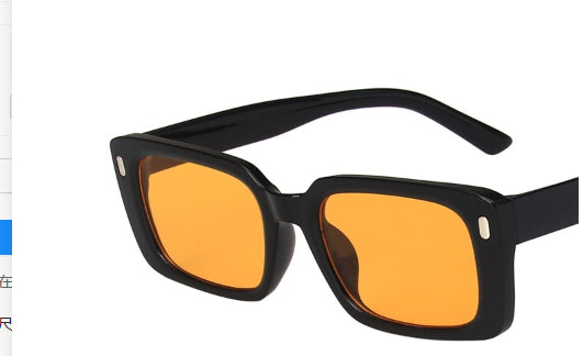 Vrouwelijke Zonnebril Vierkant met Retro Look
