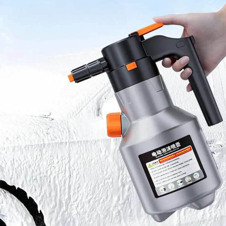 Elektrische Schuimspuitfles Auto Draadloos 22 x 30,5 cm Verstelbare Nozzle Wasbeurt Voertuigonderhoud