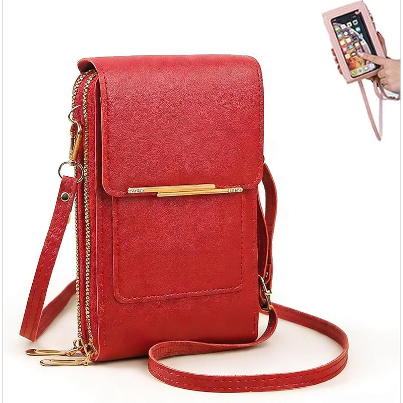 Crossbody Telefoontas met RFID-beveiliging | Waterdichte touchscreen-portemonnee | Verstelbare schoudertas voor smartphones tot 6,7 inch