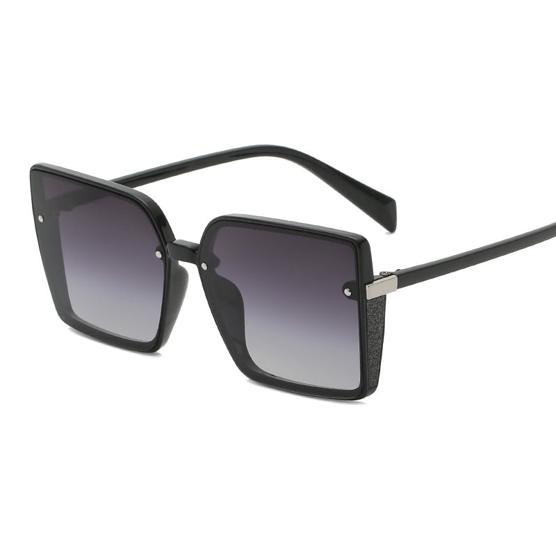 Vrouwelijke Zonnebril Groot Vierkant Retro Stijl