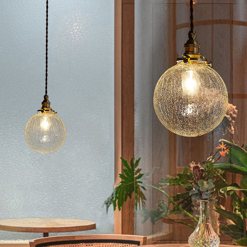 Hanglamp Kristalglas Transparant Scandinavisch Retro E27 15cm LED Eetkamer Woonkamer Minimalistisch