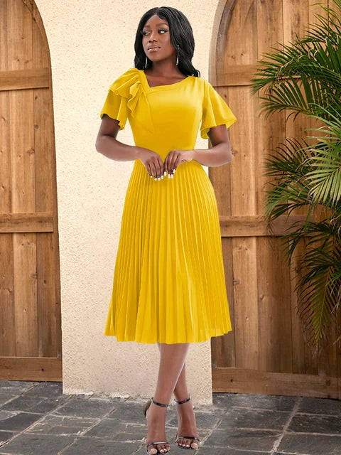Midi Jurk Elegante Zomerjurk voor Vrouw