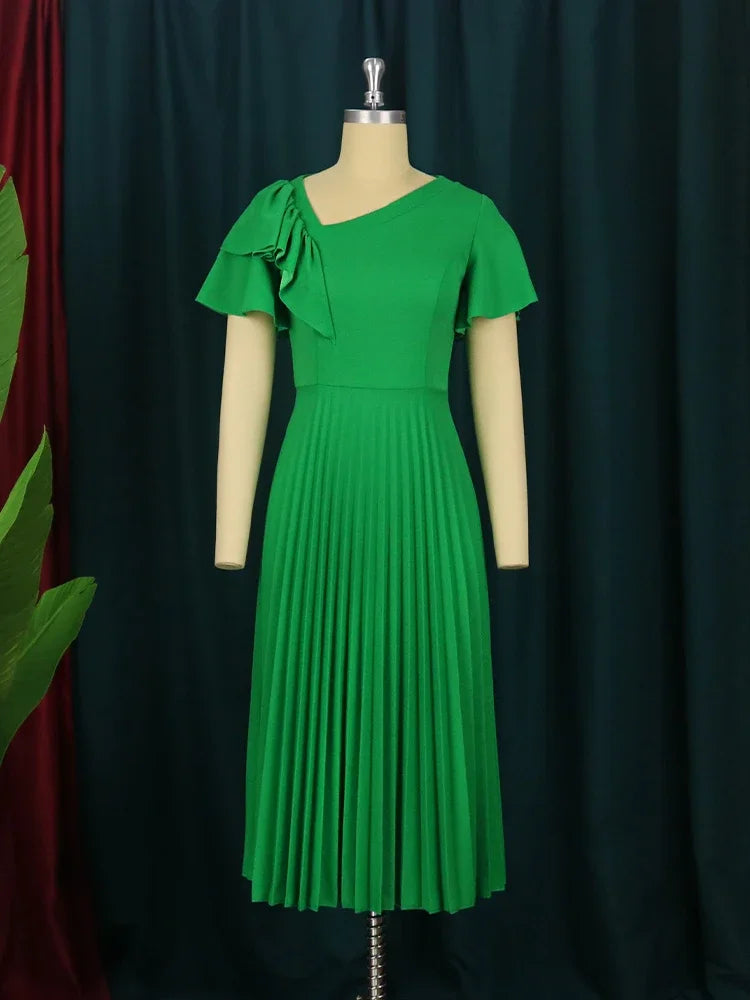 Midi Jurk Elegante Zomerjurk voor Vrouw