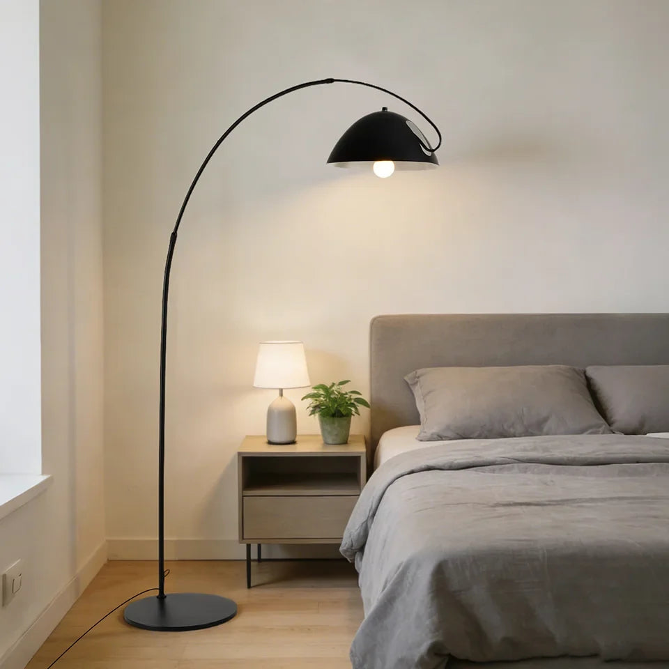Boog Vloerlamp LED Modern 3 Lichtkleuren Dimbaar E27 Woonkamer