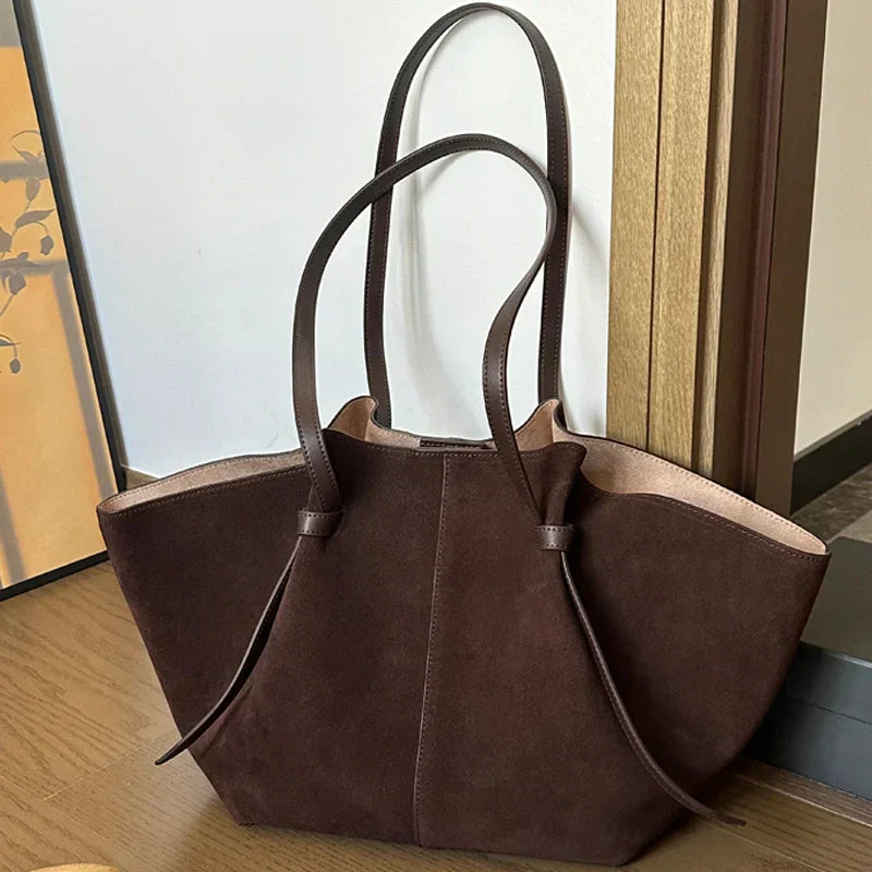 Vegan Suède Shopper Tas Duurzaam en Stijlvol Ruim