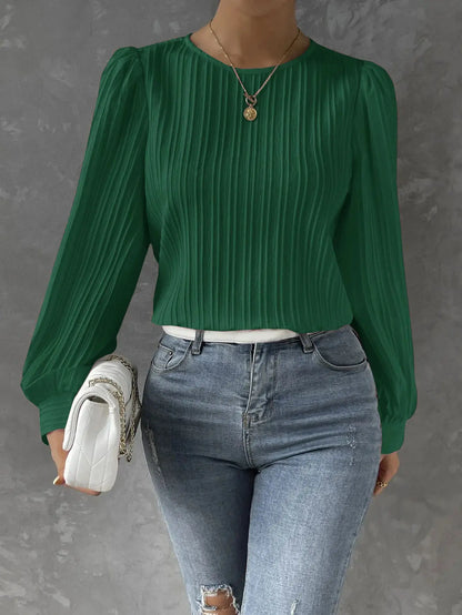 Vrouwelijke Blouse Klassiek Elegante Jurkstijl
