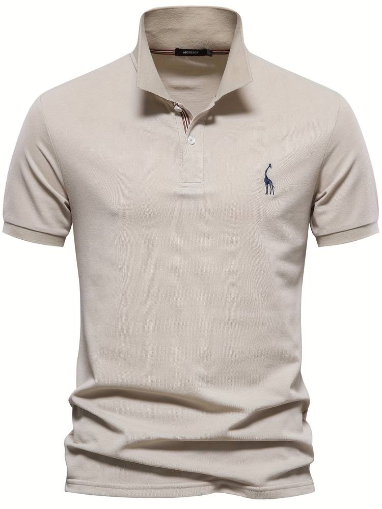 Polo Shirt Slim Fit met Contrasterende Kraag