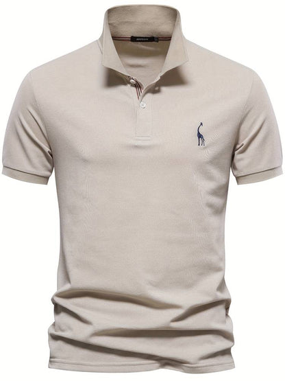 Polo Shirt Slim Fit met Contrasterende Kraag