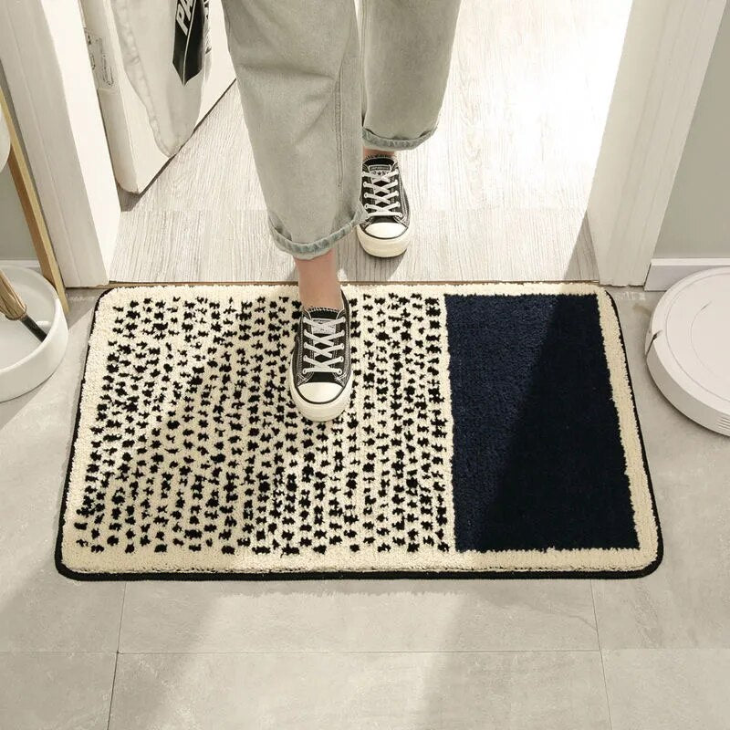 Luxe antislip badmat met abstract design voor moderne badkamers